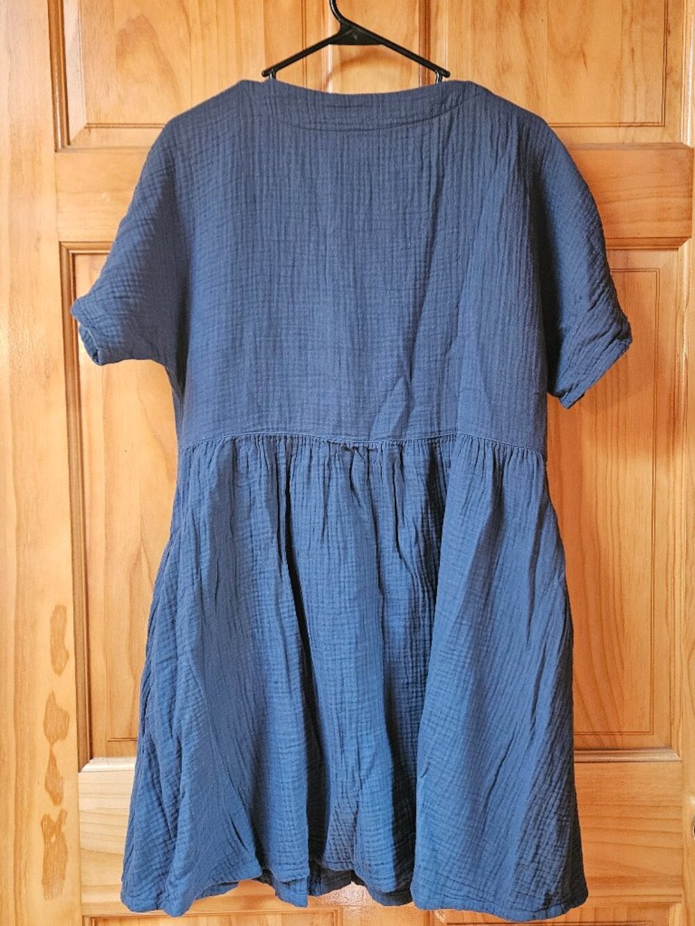 Madewell blue cotton baby doll dress - Picture 3 of 7